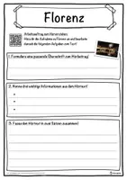 Vorschau - Unterrichtsreihen - Florenz Lückentext mit Wortspeicher Hörverstehen und Suchsel - Seite 3