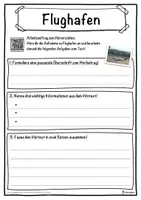 Vorschau - Unterrichtsreihen - Flughafen Lückentext mit Wortspeicher Hörverstehen und Suchsel - Seite 3