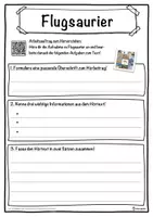 Vorschau - Unterrichtsreihen - Flugsaurier Lückentext mit Wortspeicher Hörverstehen und Suchsel - Seite 3