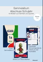Vorschau - Mal- und Bastelvorlagen - Sammelalbum Abschluss Schuljahr - Deckblatt