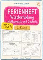 Vorschau - Arbeitsblätter - Ferienheft Mathematik und Deutsch Klasse 1 - Deckblatt