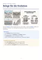 Vorschau - Arbeitsblätter - Belege der Evolution - Arbeitsheft Biologie Klasse 9 - Seite 1