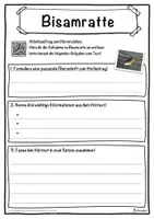 Vorschau - Unterrichtsreihen - Bisamratte Lückentext mit Wortspeicher Hörverstehen und Suchsel - Seite 3