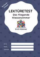 Vorschau - Arbeitsblätter - Lektüretest zu "Das fliegende Klassenzimmer" von Erich Kästner - Deckblatt