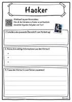 Vorschau - Unterrichtsreihen - Hacker Lückentext mit Wortspeicher Hörverstehen und Suchsel - Seite 3
