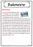 Vorschau - Unterrichtsreihen - Bademeister Lückentext mit Wortspeicher Hörverstehen und Suchsel - Seite 2