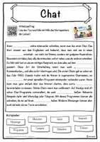 Vorschau - Unterrichtsreihen - Chat Lückentext mit Wortspeicher Hörverstehen und Suchsel - Seite 1