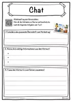 Vorschau - Unterrichtsreihen - Chat Lückentext mit Wortspeicher Hörverstehen und Suchsel - Seite 3