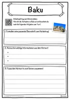 Vorschau - Unterrichtsreihen - Baku Lückentext mit Wortspeicher Hörverstehen und Suchsel - Seite 3