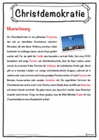 Vorschau - Unterrichtsreihen - Christdemokratie Lückentext mit Wortspeicher Hörverstehen und Suchsel - Seite 2