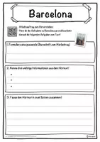 Vorschau - Unterrichtsreihen - Barcelona Lückentext mit Wortspeicher Hörverstehen und Suchsel - Seite 3