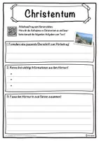 Vorschau - Unterrichtsreihen - Christentum Lückentext mit Wortspeicher Hörverstehen und Suchsel - Seite 3