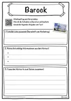 Vorschau - Unterrichtsreihen - Barock Lückentext mit Wortspeicher Hörverstehen und Suchsel - Seite 3