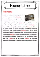 Vorschau - Unterrichtsreihen - Bauarbeiter Lückentext mit Wortspeicher Hörverstehen und Suchsel - Seite 2