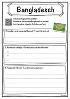 Vorschau - Unterrichtsreihen - Bangladesch Lückentext mit Wortspeicher Hörverstehen und Suchsel - Seite 3