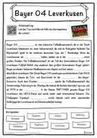 Vorschau - Unterrichtsreihen - Bayer 04 Leverkusen Lückentext mit Wortspeicher Hörverstehen und Suchsel - Seite 1