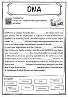 Vorschau - Unterrichtsreihen - DNA Lückentext mit Wortspeicher Hörverstehen und Suchsel - Seite 1