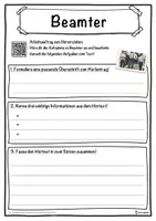 Vorschau - Unterrichtsreihen - Beamter Lückentext mit Wortspeicher Hörverstehen und Suchsel - Seite 3