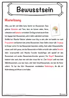 Vorschau - Unterrichtsreihen - Bewusstsein Lückentext mit Wortspeicher Hörverstehen und Suchsel - Seite 2