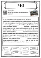 Vorschau - Unterrichtsreihen - FBI Lückentext mit Wortspeicher Hörverstehen und Suchsel - Seite 1