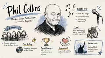 Vorschau - Arbeitsblätter - Arbeitsblätter zum Thema "Phil Collins" + Lösung & MP3 + Infografik - Seite 3