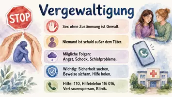 Vorschau - Arbeitsblätter - Arbeitsblätter zum Thema "Vergewaltigung" + Lösung & MP3 + Infografik - Seite 3