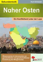 Vorschau - Arbeitsblätter - Naher Osten Konfliktherd unter der Lupe | Geschichte Politik Klasse 7-13 | Israel, Palästina, Islam, Golfkrieg, Suezkrise, Syrien, Iran, Arabischer Frühling, IS | Arbeitsblätter Kopiervorlagen Freiarbeit mit Lösungen - Deckblatt