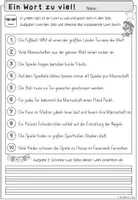 Vorschau - Arbeitsblätter - Fußball WM 2026 Leseförderung Grundschule | Ein Wort zu viel Klasse 2-3 - Seite 2