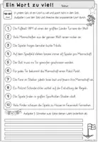 Vorschau - Arbeitsblätter - Fußball WM 2026 Leseförderung Grundschule | Ein Wort zu viel Klasse 2-3 - Seite 3
