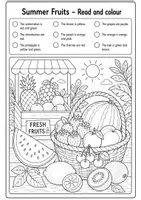 Vorschau - Mal- und Bastelvorlagen - 🌞 Summer – Read and Colour | 20 Arbeitsblätter Englisch (Klasse 5/6) - Seite 3