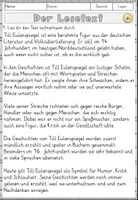 Vorschau - Arbeitsblätter - Till Eulenspiegel, Sachtexte Lesen und verstehen Arbeitsblätter mit Lesetext, Verständnisfragen - Seite 2