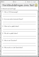 Vorschau - Arbeitsblätter - Till Eulenspiegel, Sachtexte Lesen und verstehen Arbeitsblätter mit Lesetext, Verständnisfragen - Seite 3