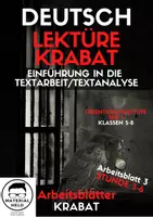 Vorschau - Arbeitsblätter - Einführung in die Textarbeit/Textanalyse (Krabat AB 3) - Deckblatt