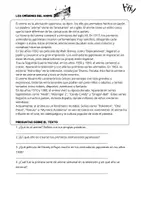 Vista previa - Refuerzo / NEE / Materiales de apoyo - Comprensión lectora: LOS ORÍGENES DEL MANGA - página 1