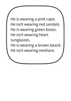 Vista previa - Manualidades / Dibujos para colorear - DRESSING UP: crea tu modelo según el texto - página 3