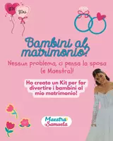anteprima - Esercizi - Kit Matrimonio per Bambini - Libricino Giochi e Attività - Pagina di copertina