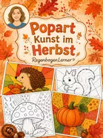 Vorschau - Mal- und Bastelvorlagen - Popart im Herbst - Deckblatt