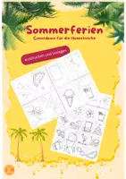 Vorschau - Mal- und Bastelvorlagen - Sommerferien Countdown für die Hosentasche - Deckblatt
