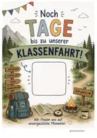Vorschau - Mal- und Bastelvorlagen - Countdown Klassenfahrt - 6 Versionen - Seite 3