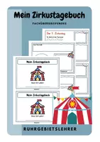 Vorschau - Arbeitsblätter - Mein Zirkustagebuch Mini-Heft - Deckblatt