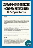 Vorschau - Arbeitsblätter - Materialpaket: Geometrische Körper Aufgabenkarten zur Berechnung von Volumen und Oberfläche - Seite 2