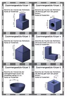 Vorschau - Stationenlernen - Aufgabenkarten Körper Volumen Zusammengesetzte Körper - Seite 3