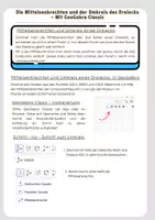 Vorschau - Arbeitsblätter - Umkreis mit GeoGebra bestimmen anhand der Mittelsenkrechten - Deckblatt