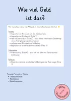 Vorschau - Stundenentwürfe - Unterrichtsstunde zum Euro - Wie viel Geld ist das? - Seite 1