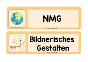 Vorschau - Präsentationen/Tafelbilder - Tagestransparenz für die Grundschule / Stundenplankarten mit Schweizer Schulfächern - Seite 2