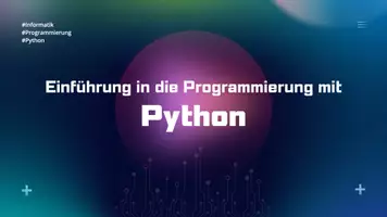 Vorschau - Stundenentwürfe - Einführung in die Programmierung mit Python - Lektion 01-05 - Seite 1