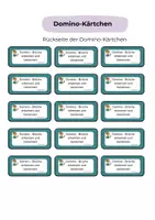 Vorschau - Arbeitsblätter - Domino - Brüche spielerisch erkennen und benennen (Klasse 5) - Seite 3