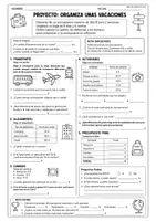 Vista previa - Hojas de trabajo - PROYECTO: ORGANIZO MI VIAJE (CICLO SUPERIOR) - página 1