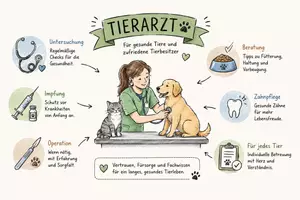 Vorschau - Arbeitsblätter - Arbeitsblätter "Tierarzt" + Lösung & MP3 + Mindmap + Infografik - Seite 1