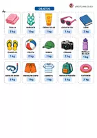 Vista previa - Hojas de trabajo - La maleta de vacaciones - página 1